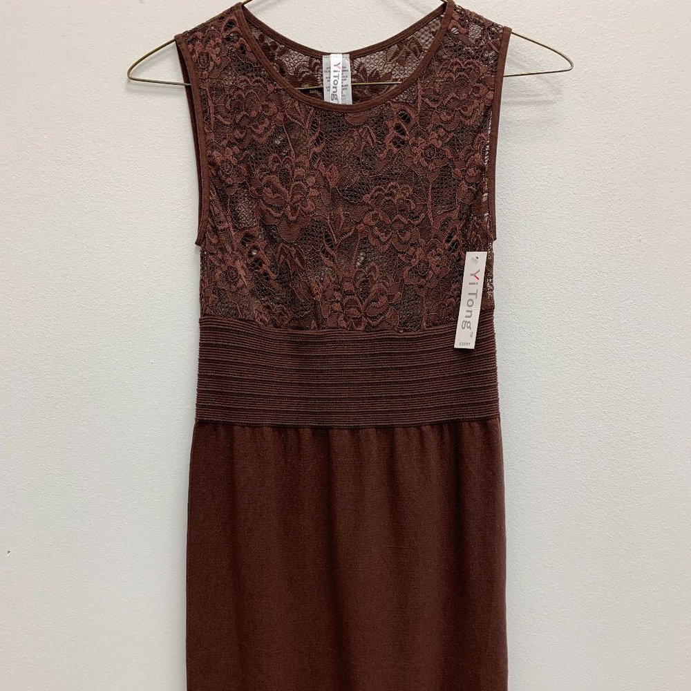 BROWN DRESS